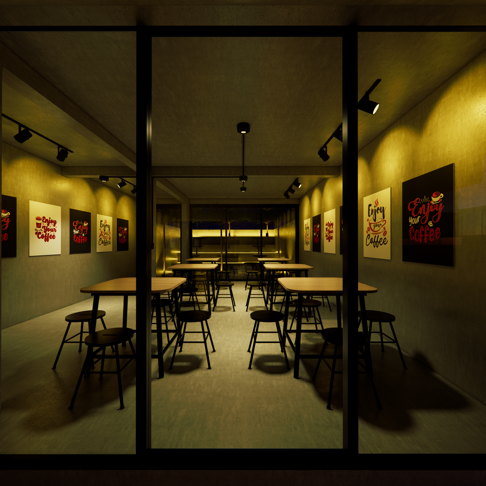 Inspirasi Desain Interior Cafe “Bee.Cja Coffee”